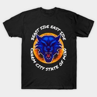 BEAST SIDE EAST SIDE CHARM CITY STATE OF MIND DESIGN T-Shirt